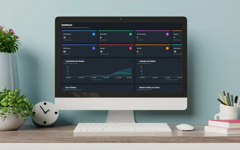 Dashboard Oneck Pro — Gerencie sua agência em um só lugar